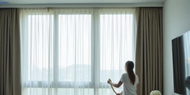 Delicate sheer drape cleaning ocean-grove-vic Matty Curtain Cleaning